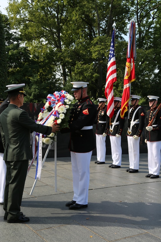 Wreath Laying at Korean War Veterans Memorial