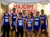 The Air Force Space Command MAJCOM Challenge team poses for a photo at the Air Force Marathon at Wright-Patterson Air Force Base, Sept. 15, 2018. (From left) Maj. Joel Fenlason, Senior Master Sgt. David Argabright, 1st Lt. Veronica Leddy, 2nd Lt. Nathan Isaacs, Master Sgt. Tiffany Lambert, Capt. Marcus Williams Jr., Maj. Anna Fedotova, and Maj. Jason Brosseau. Not pictured: 1st Lt. Nicholas Ruiz and Capt. Andrew Layman. The AFSPC team won first place at the event, competing against 12 other military MAJCOM teams.