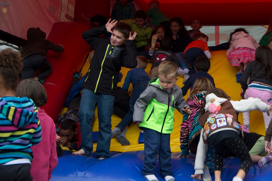 Free food, free drinks, a play area, and a bonfire were available to all during the event.