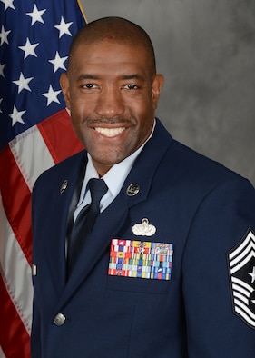 Official photograph of CMSgt Eric Dugger