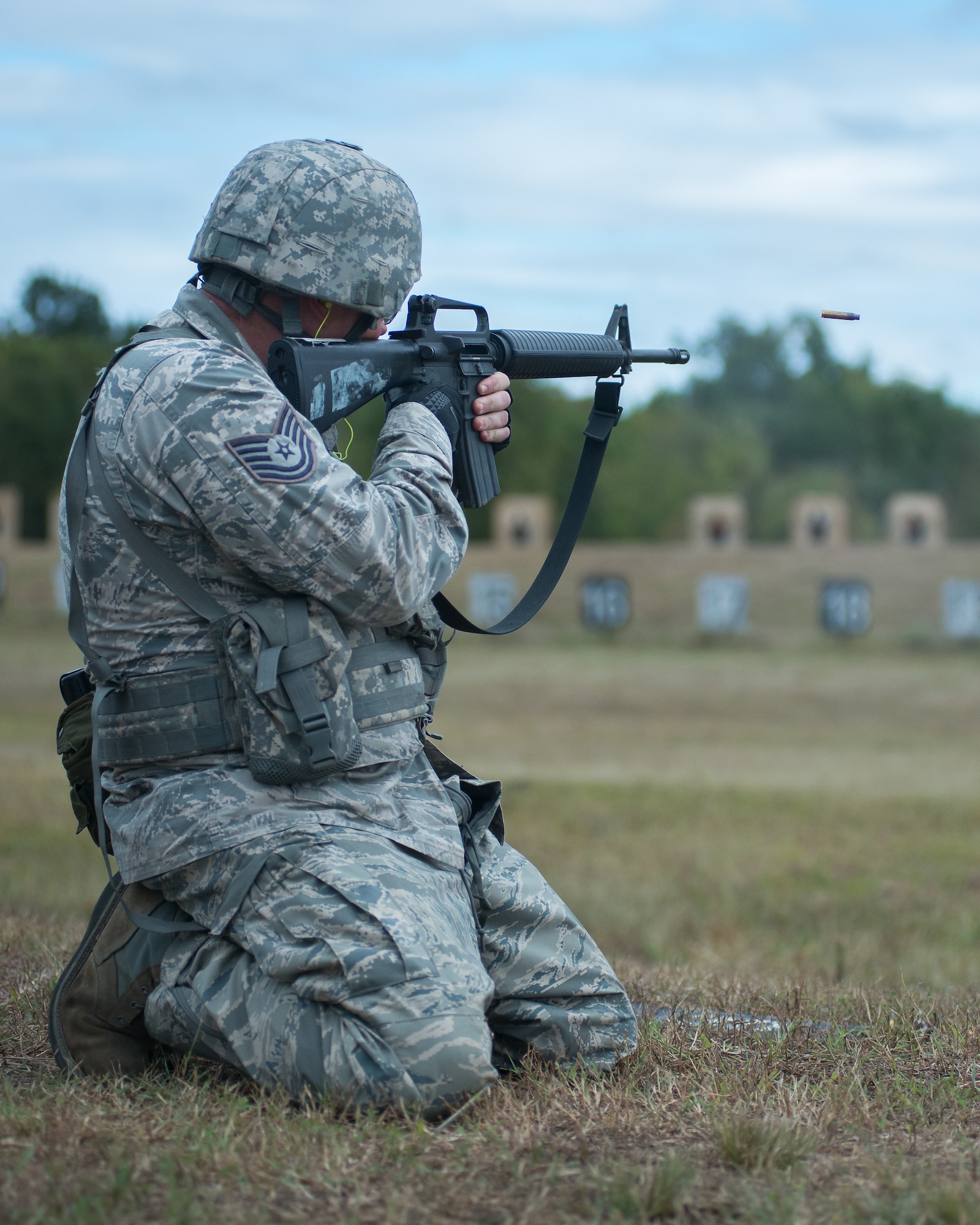 M-16 assault rifle portion of the competition
