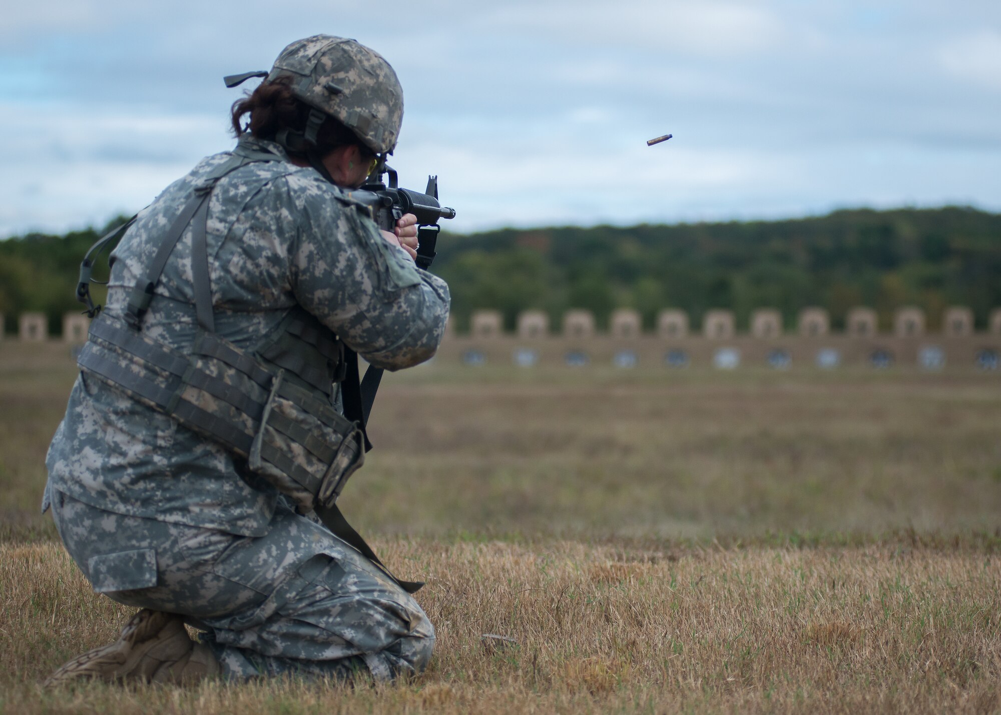 M-16 assault rifle portion of the competition