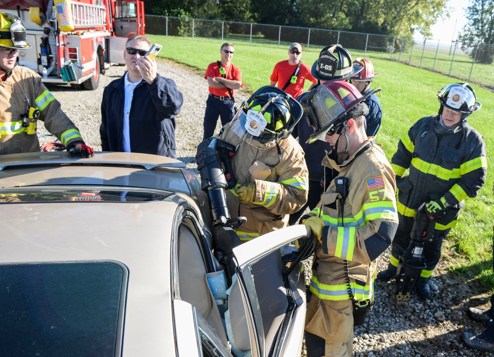 Fire Ops 101 event at Wright-Patterson Air Force Base