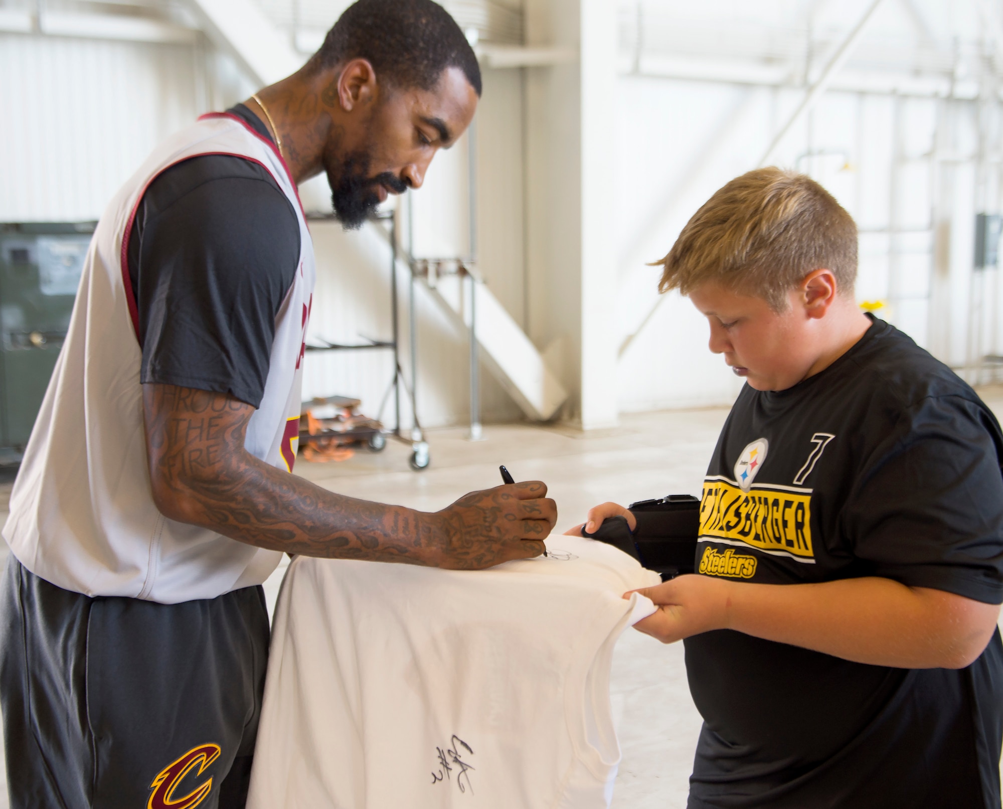 Cleveland Cavaliers Visit Wright-Patterson AFB