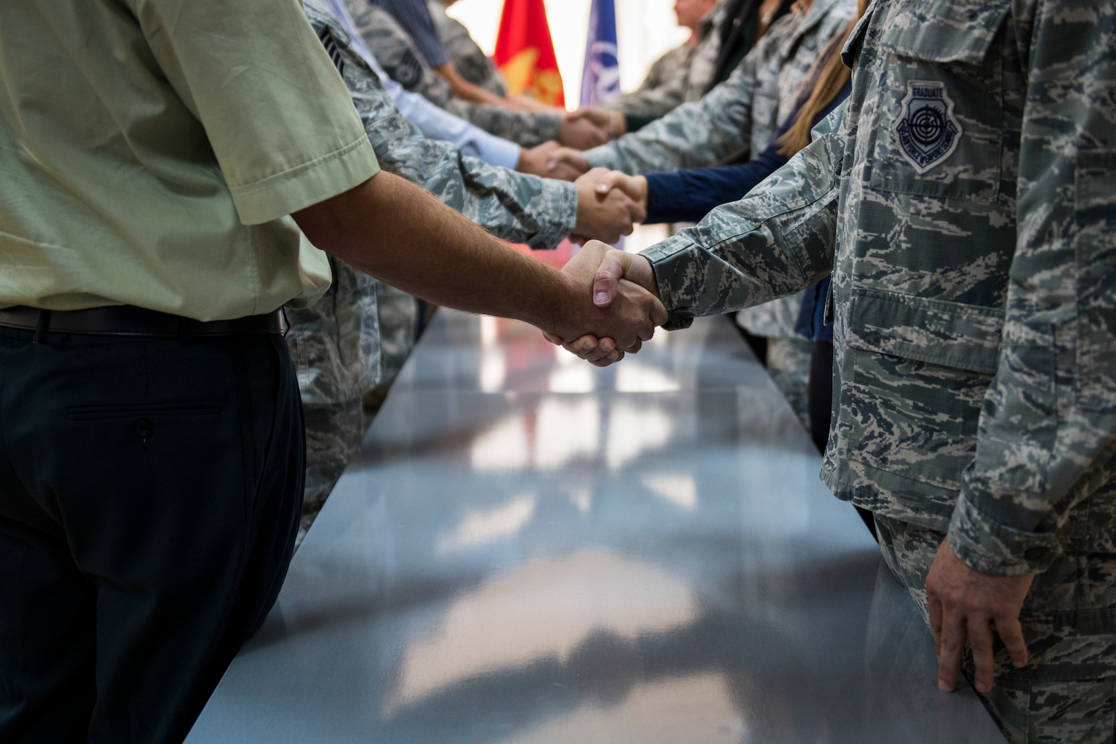 U.S. Defense Cyberspace Operators, assigned to U.S. Cyber Command and members of the Ministry of Defense of Montenegro, pose for a photo during Cyber Defensive Cooperation at Podgorica, Montenegro, Sept. 28, 2018. Defensive Cyber cooperation is part of U.S. Cyber Command and U.S. European Command effort to support NATO allies and European partners by helping build their cyber defense capabilities. This collaboration builds cyber defense capabilities while enabling the teams to learn from one another and demonstrates that we will not tolerate foreign malign influence on the democratic processes of our allies and partners or in the U.S. (U.S. Army photo by Spc. Craig Jensen)