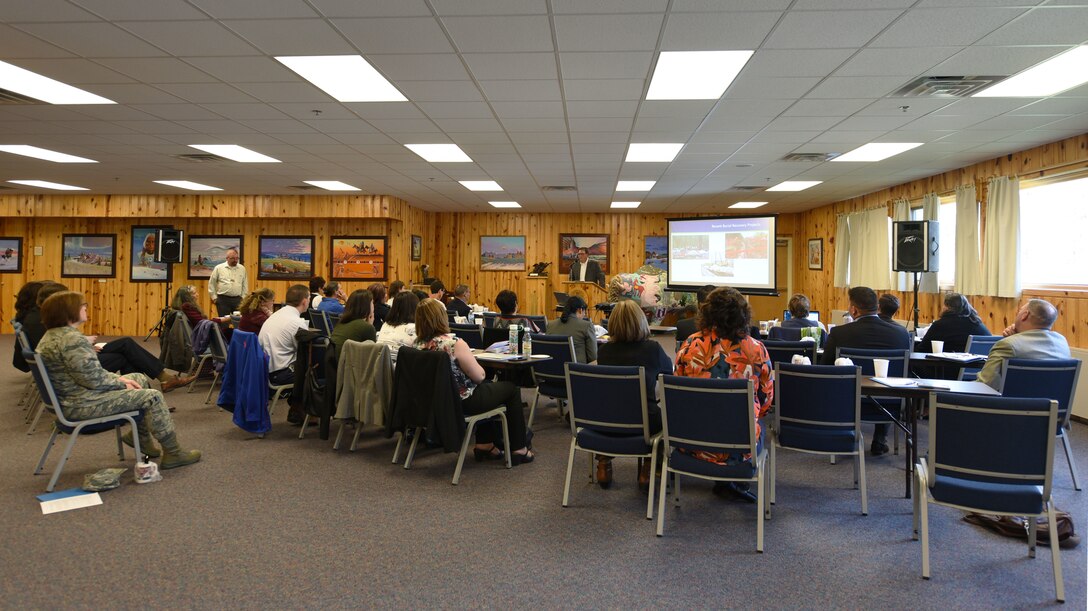 The Governors' Interstate Indian Council 2018 general assembly was hosted at the Crazy Horse Memorial in Custer County, S.D., Sept. 26, 2018. Attendees discussed the importance of state and federal agenciemaintaining positive relationships with tribes in their respective states. (U.S. Air Force photo by Airman Christina M. Bennett)