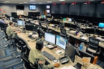The Cyber Operations Center at Fort Gordon, Ga., is home to signal and military intelligence noncommissioned officers, who watch for and respond to network attacks from adversaries as varied as nation-states, terrorists and "hacktivists." The center was sanitized of classified information for this photo. (Photo Credit: U.S. Army photo by Michael L. Lewis)