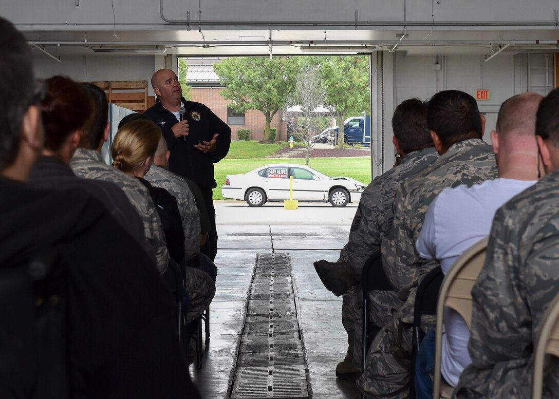 The 910th Airlift Wing hosted a Safety Down Day event in hangar 295 at Youngstown Air Reserve Station on October 10, 2018. The purpose of the event was to remind 910th AW personnel to stay safe and to report any thing or activity that could injure themselves or others.