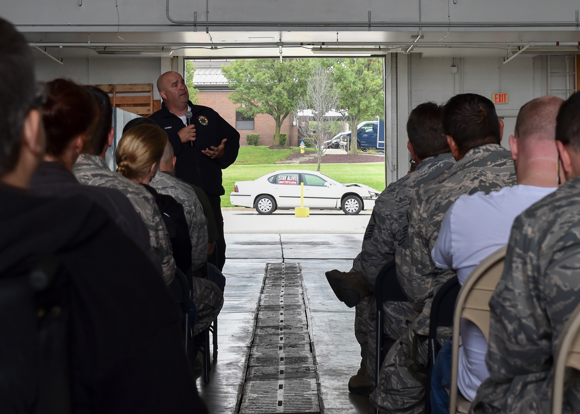 The 910th Airlift Wing hosted a Safety Down Day event in hangar 295 at Youngstown Air Reserve Station on October 10, 2018. The purpose of the event was to remind 910th AW personnel to stay safe and to report any thing or activity that could injure themselves or others.
