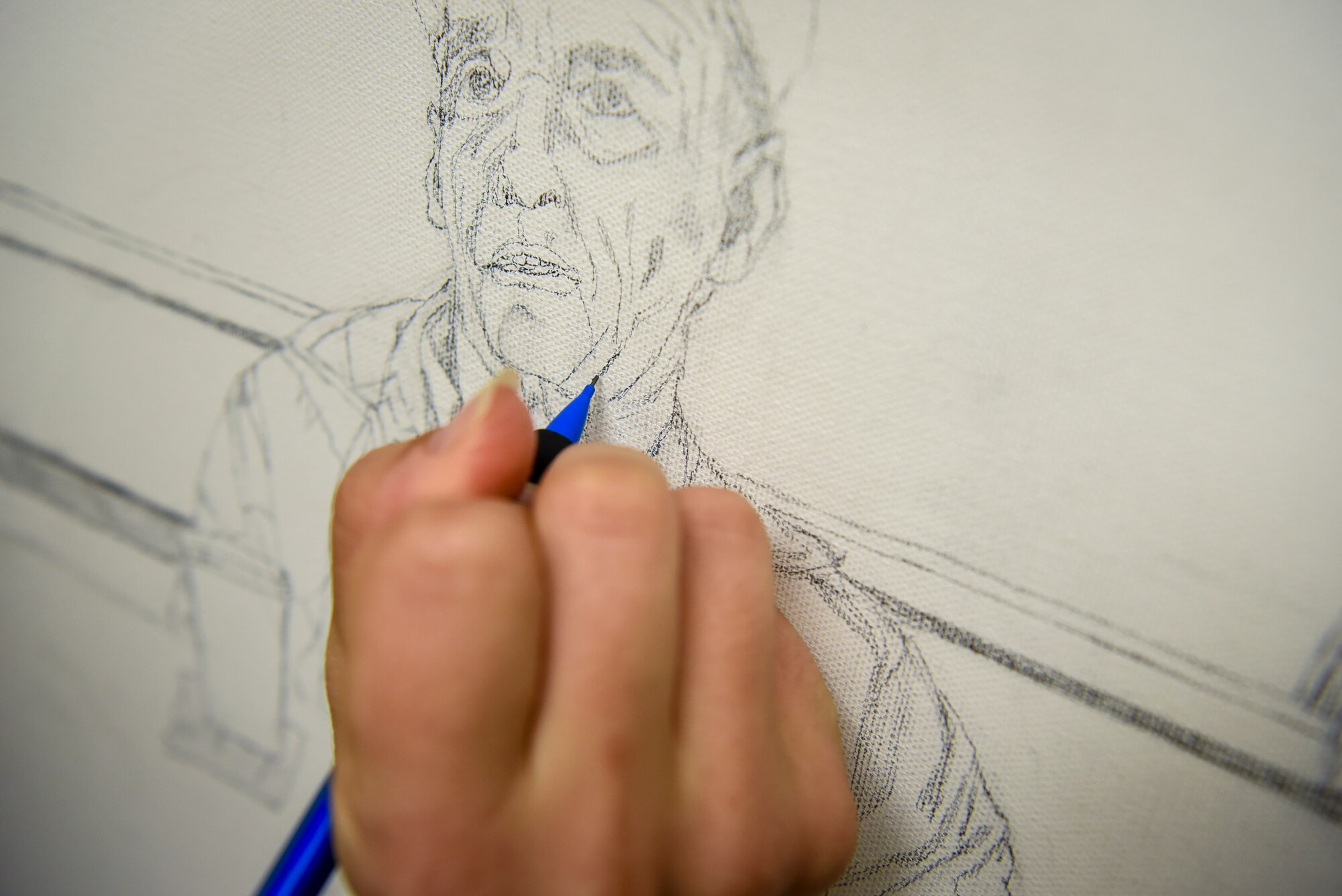 Student pilot showcases paintings in Columbus’s Art Walk
