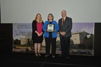 IMAGE: DAHLGREN, Va. (Sept. 21, 2018) – Kristine Hooks receives her certificate of achievement from Naval Surface Warfare Center Dahlgren Division (NSWCDD) Acting Chief of Staff Terri Gray and Acting Deputy Technical Director Chris Clifford at the 2018 NSWCDD Academic Recognition Ceremony.
