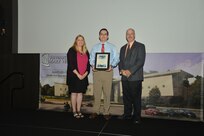 IMAGE: DAHLGREN, Va. (Sept. 21, 2018) – Michael Parsons receives his certificate of achievement from Naval Surface Warfare Center Dahlgren Division (NSWCDD) Acting Chief of Staff Terri Gray and Acting Deputy Technical Director Chris Clifford at the 2018 NSWCDD Academic Recognition Ceremony.