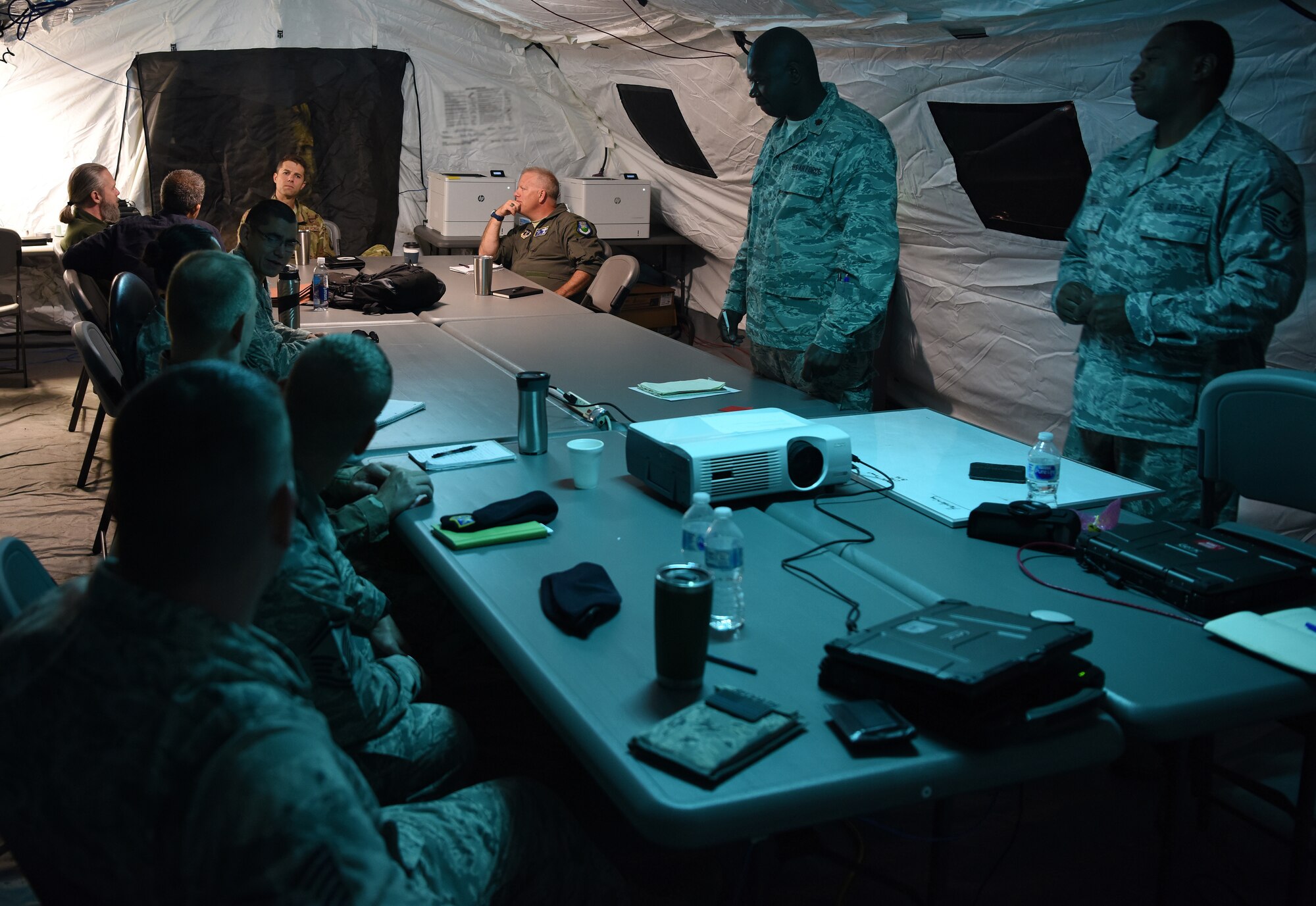 Combat comm integrates with Ninth AF during STAFFEX 18-6