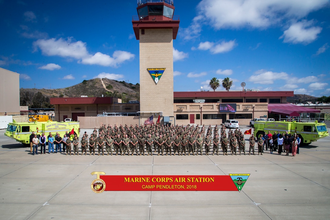 Marine Corps Air Station Camp Pendleton Command Photo and Award Ceremony