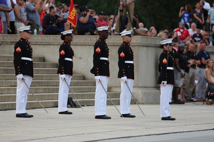 Marine Band Admin Clerk Serves as Parade Commander
