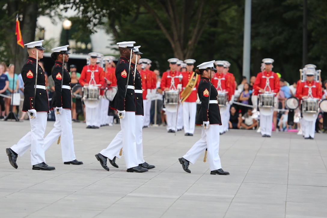 Marine Band Admin Clerk Serves as Parade Commander