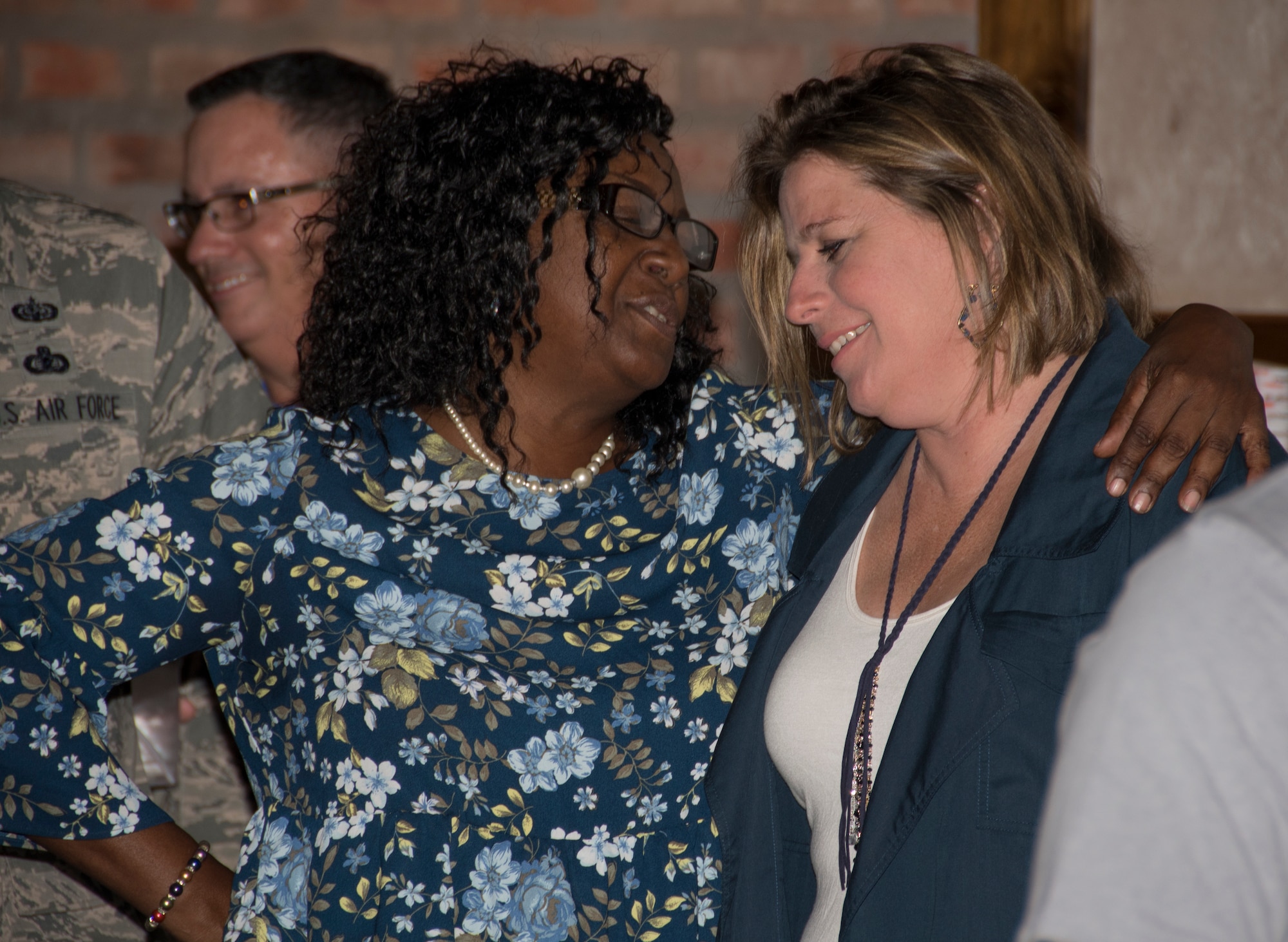 Shirley Johns, a secretary for the 307th Maintenance Group, was honored during with farewell luncheon at Bossier City, Louisiana, Sept. 9, 2018. Johns retired at the end of September after 33 years of service. (U.S. Air Force photo by Airman 1st Class Maxwell Daigle/Released)