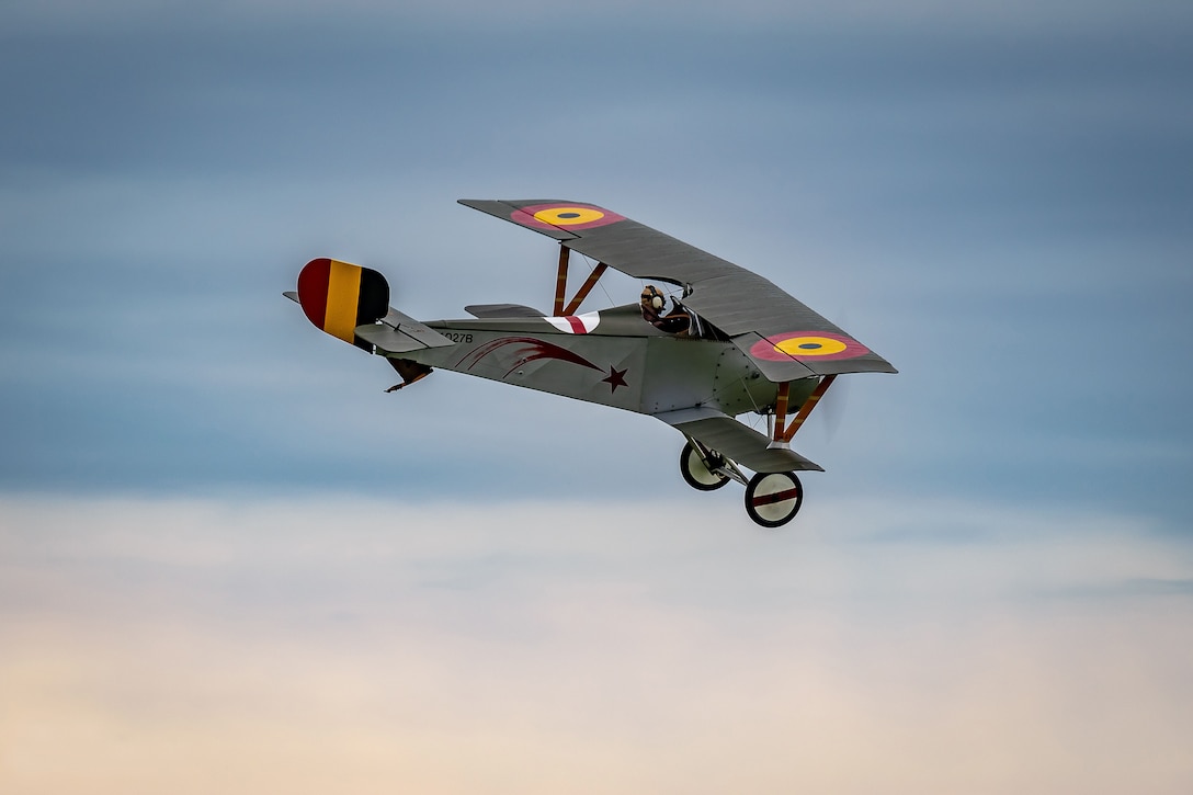 DAYTON, Ohio -- World War I replica aircraft took to the skies during during the eleventh WWI Dawn Patrol Rendezvous at the National Museum of the U.S. Air Force on Sept. 22-23, 2018.  (Courtesy photo by Courtney Caillouet)