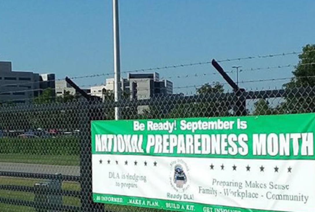 National Preparedness Month gate sign