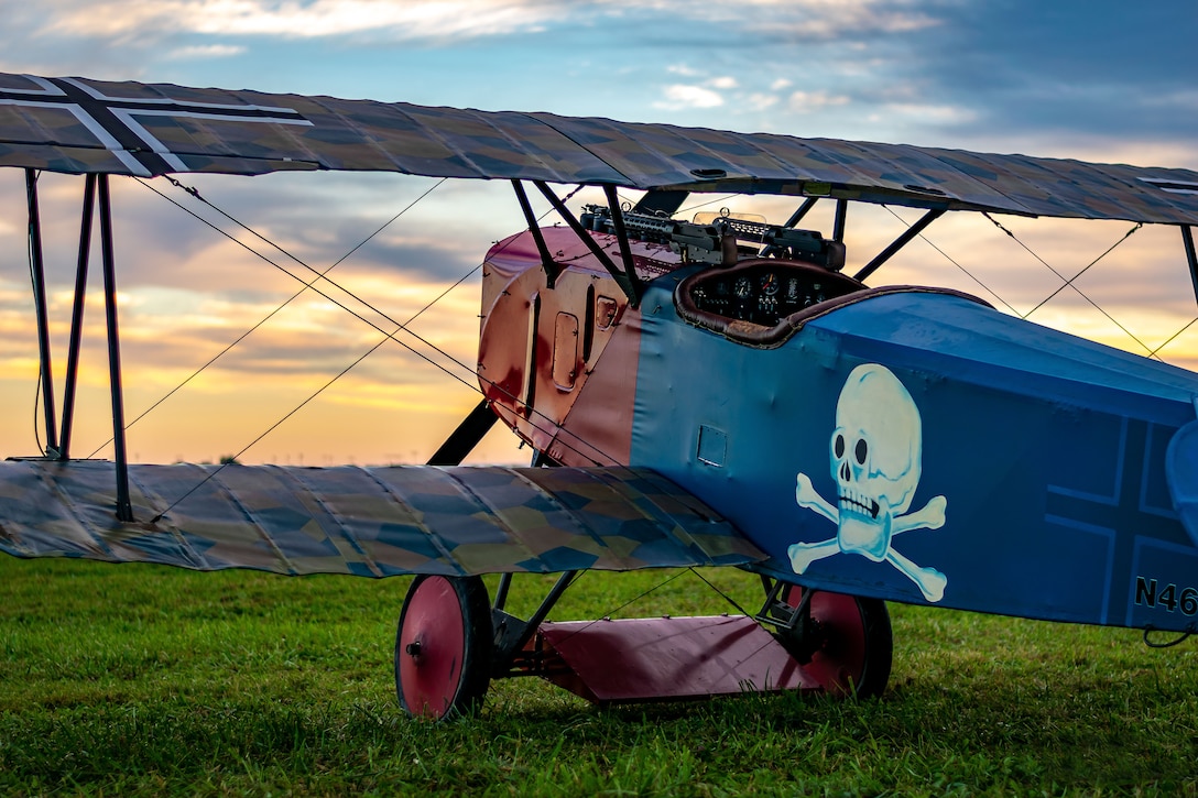 DAYTON, Ohio -- World War I replica aircraft took to the skies during during the eleventh WWI Dawn Patrol Rendezvous at the National Museum of the U.S. Air Force on Sept. 22-23, 2018. (Courtesy photo by Courtney Caillouet)