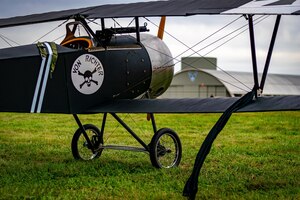 DAYTON, Ohio -- World War I replica aircraft took to the skies during during the eleventh WWI Dawn Patrol Rendezvous at the National Museum of the U.S. Air Force on Sept. 22-23, 2018. (Courtesy photo by Courtney Caillouet)