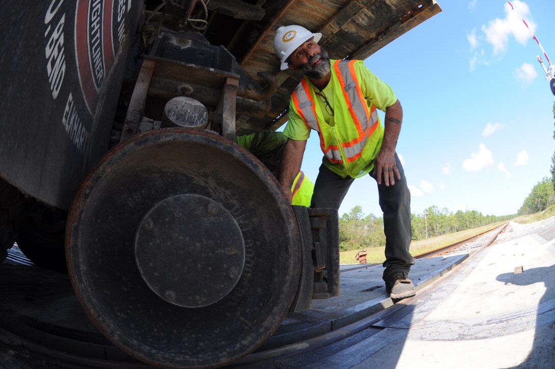 This photo shows repair work that is part of the recovery effort after damages caused by Hurricane Florence Sept. 14 and 15, 2018, and is led by the  Savannah District in cooperation with the 27th Combat Engineer Battalion (a) out of Fort Bragg, N.C.