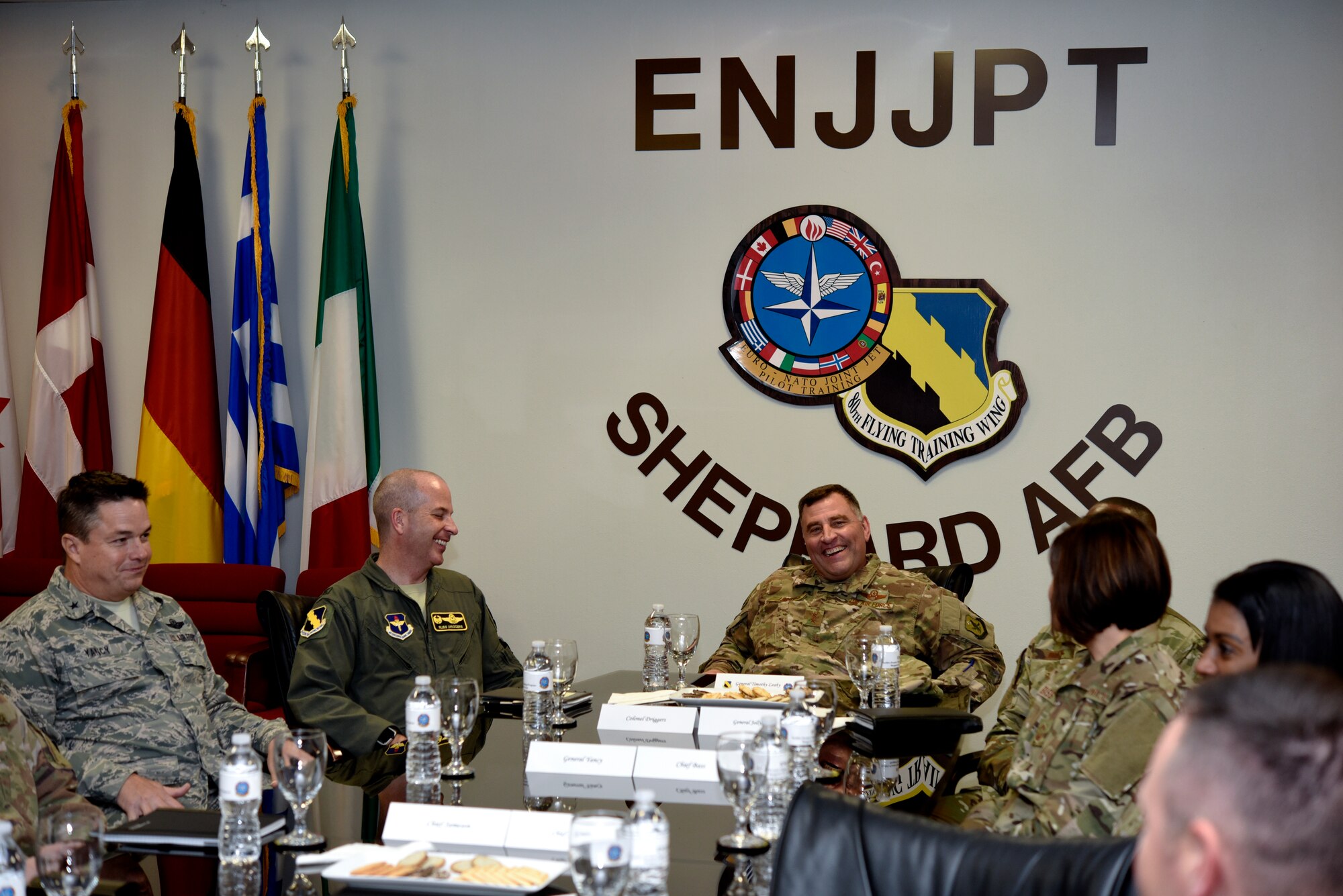 Sheppard Air Force Base is visited by Maj. Gen. Timothy Leahy, Commander of the 2nd Air Force