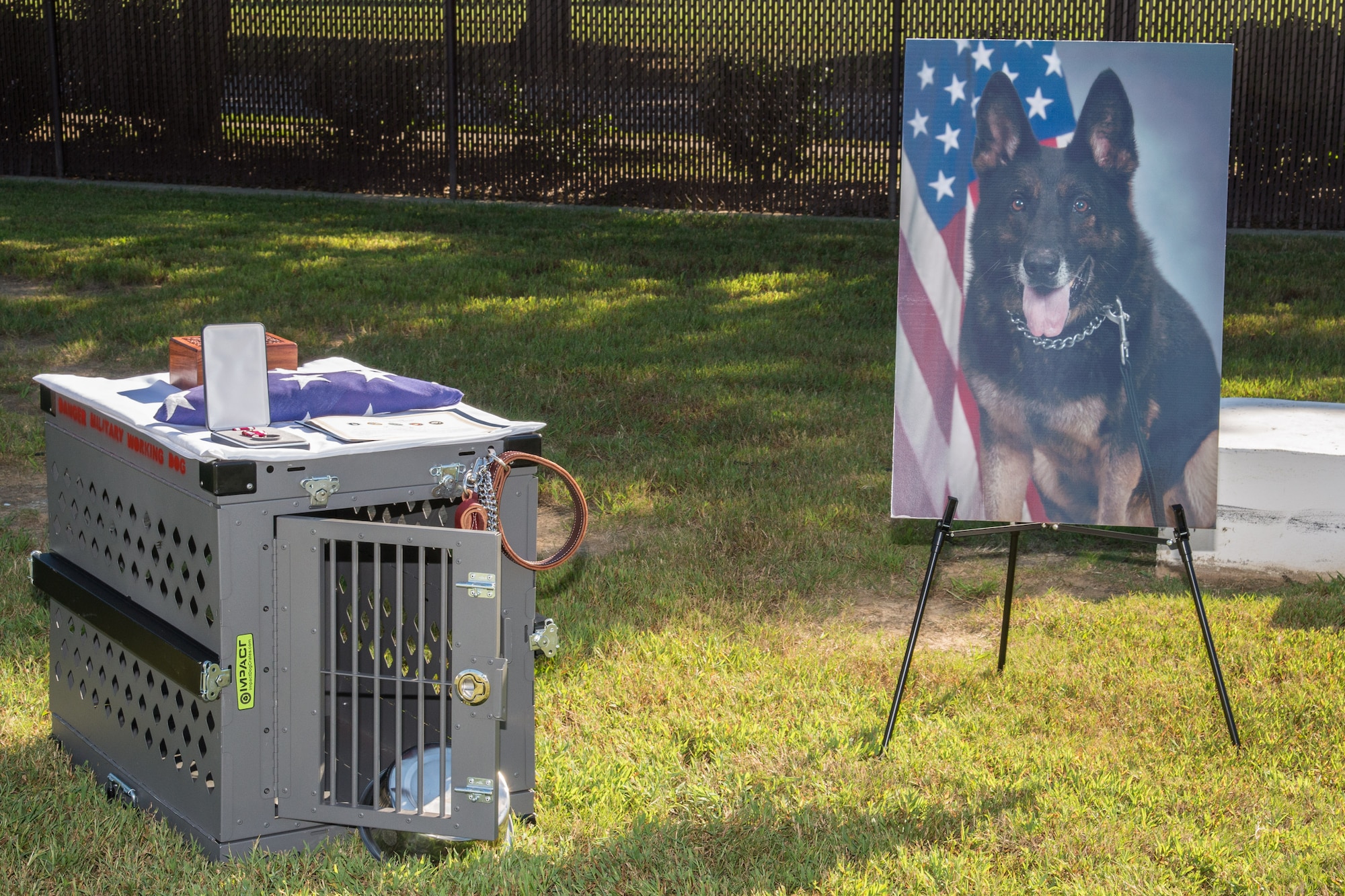 Military working dog remembered after nearly a decade of service
