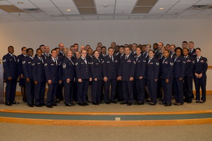 Joint Base leadership presented Airmen with their Community College of the Air Force degree in their respective career fields Oct. 4, 2018 at the Charleston Club. The Community College of the Air Force is a federally-chartered degree-granting institution that serves the United States Air Forces’ enlisted total force.