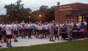 Airmen gather