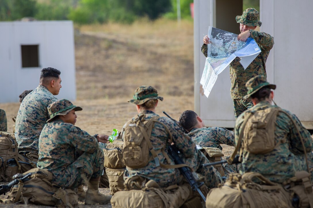 at Marine Corps Base Camp Pendleton, Calif., July 17, 2018. The exercise confirms TF KM is capable of cross cultural interaction, instruction, and relationship building while training alongside partner nations in order to meet Theater Security Cooperation engagement objectives. (U.S. Marine Corps photo by Staff Sgt. Gabriela Garcia)