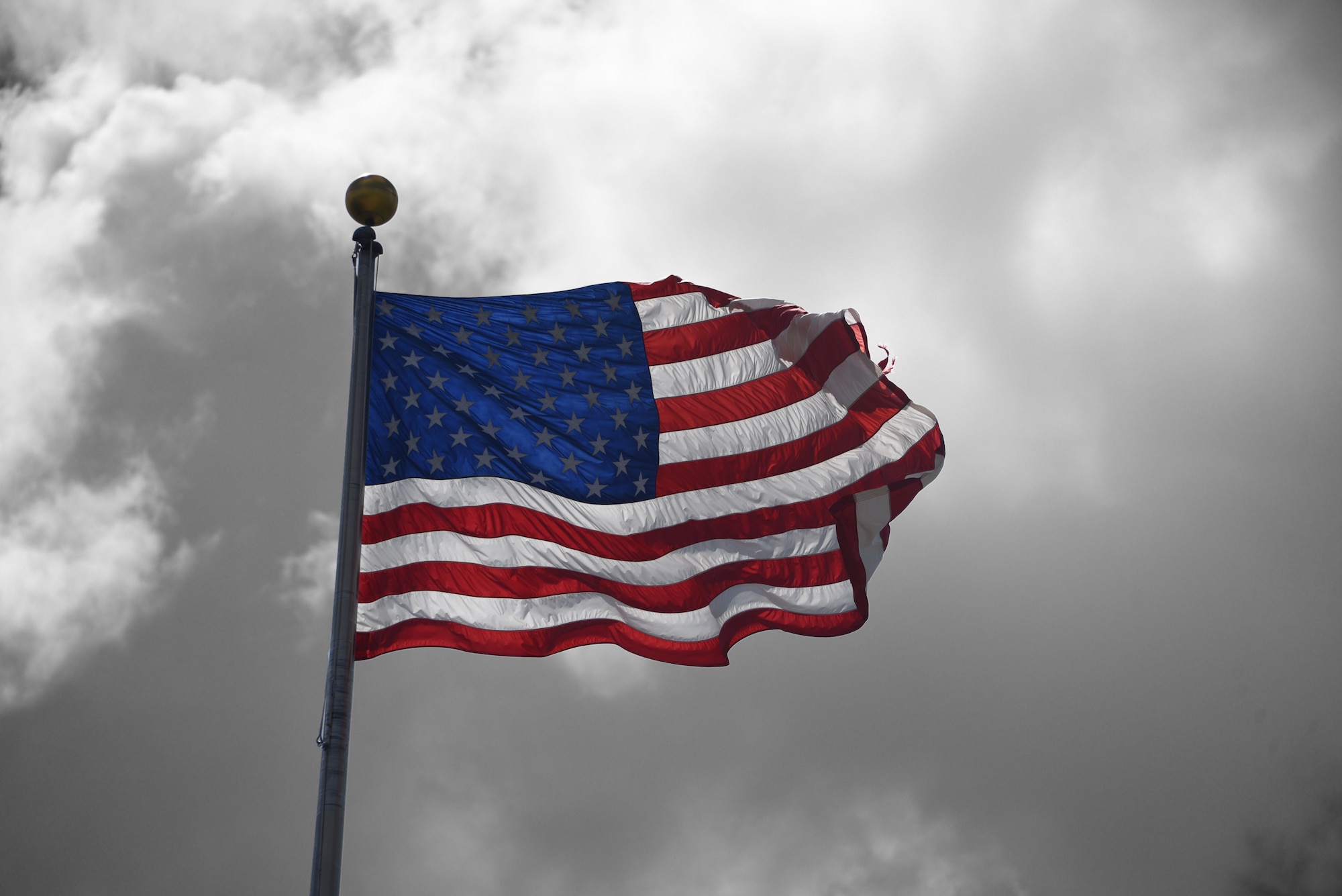 Flag waving