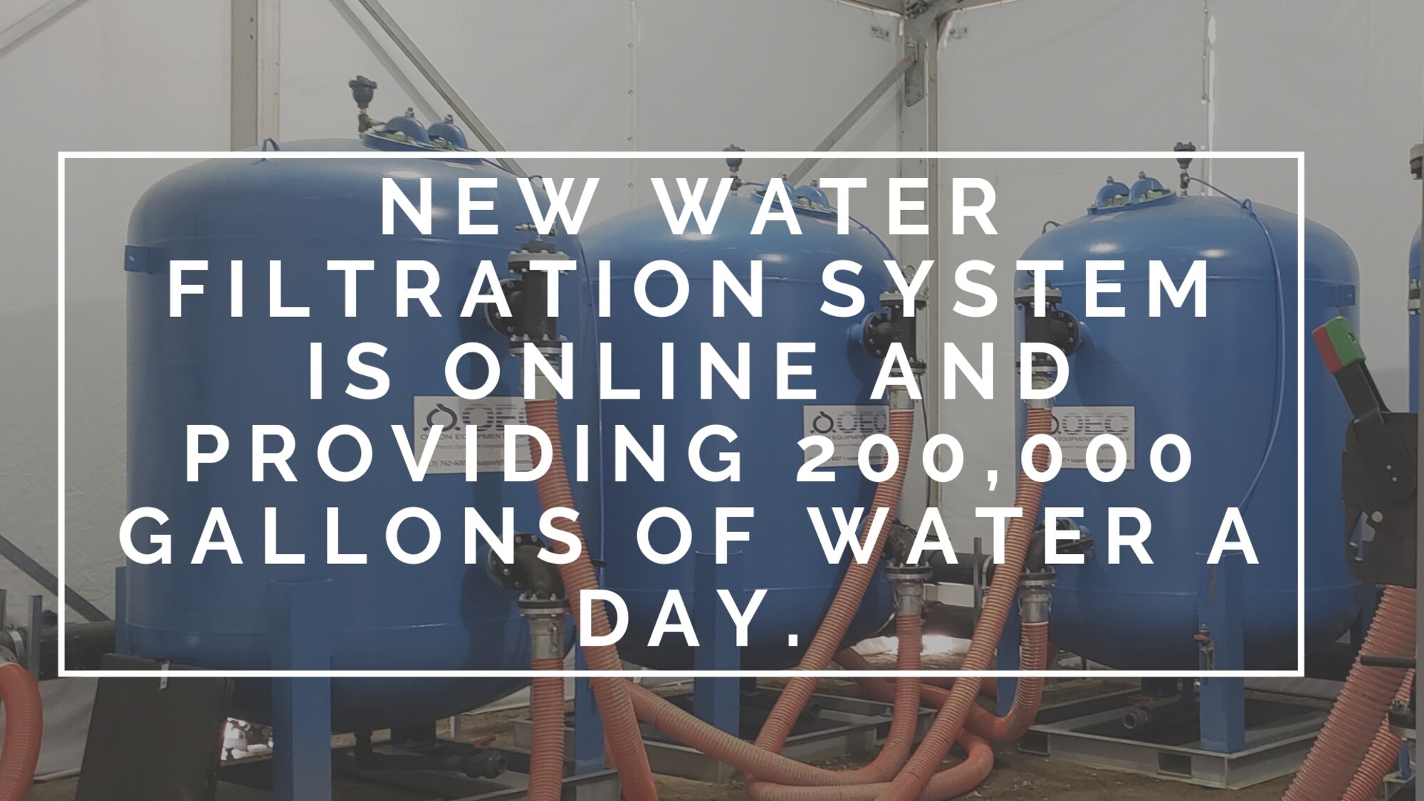 The 366th Civil Engineer Squadron implemented a new water filtration system that effects Well 4 on the base.