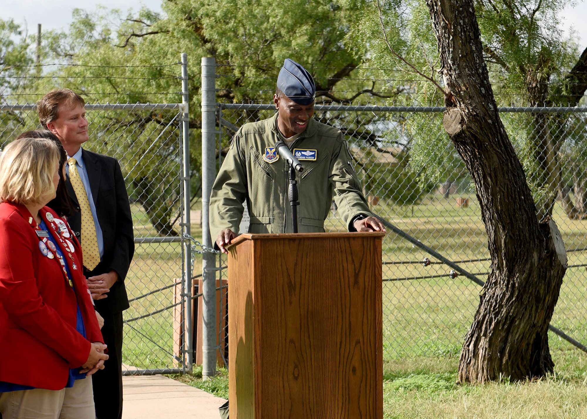 Abilene community, Dyess leadership conduct memorial park groundbreaking