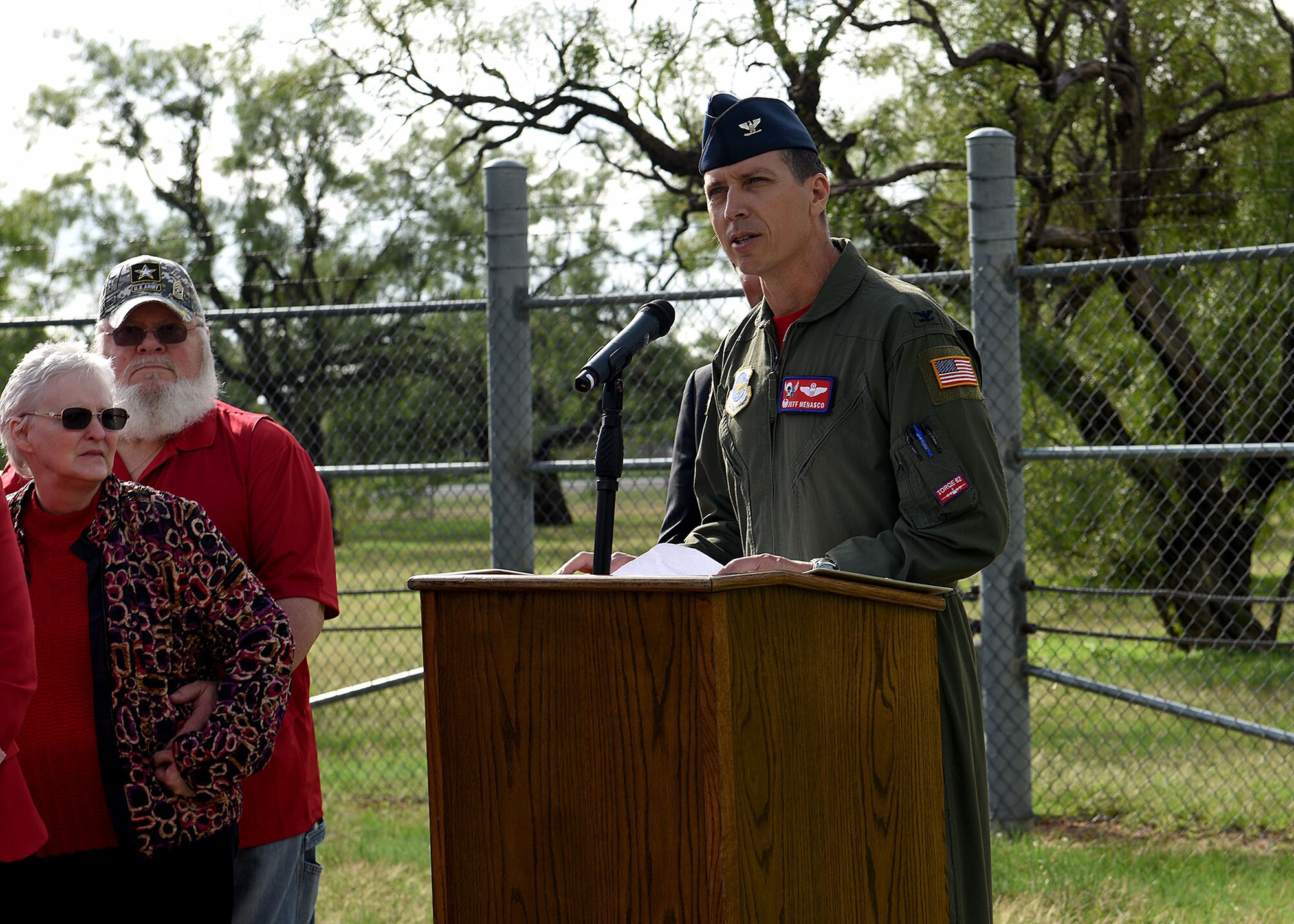 Abilene community, Dyess leadership conduct memorial park groundbreaking