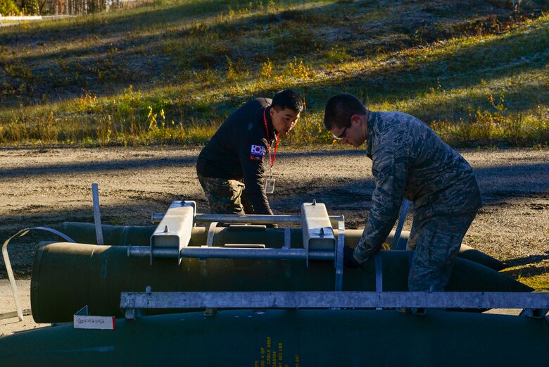 The bomb build provides an opportunity to exchange tactics, techniques and procedures while improving interoperability between ROKAF and U.S. Air Force Airmen.