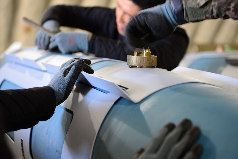 The bomb build provides an opportunity to exchange tactics, techniques and procedures while improving interoperability between ROKAF and U.S. Air Force Airmen.
