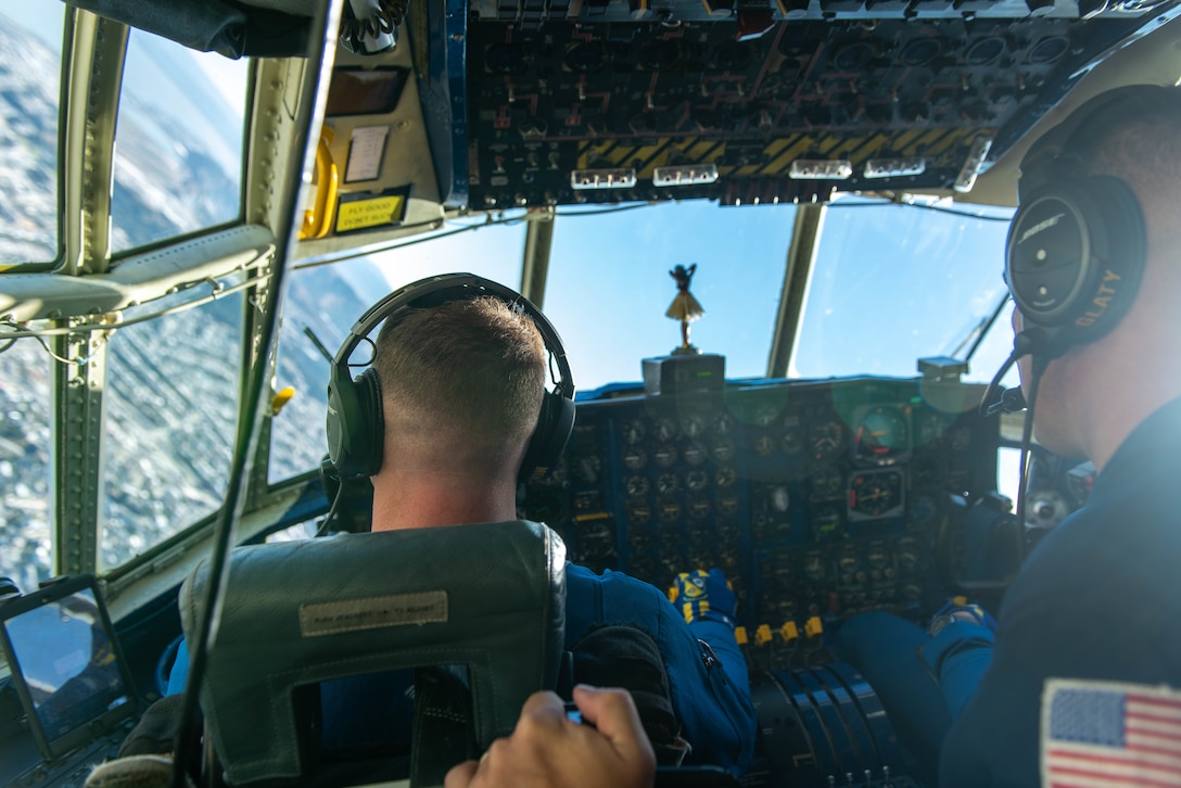 The Blue Angels C-130 known as “Fat Albert”, and the all Marine crew, perform during the San Francisco Fleet Week Air Show, Oct. 7, 2018. The Blue Angels team is the United States Navy’s flight demonstration squadron, with aviators from the Navy and Marines. “Fat Albert” provides the logistical support for the team by transporting cargo and crew to various demonstrations around the world. Since 1981, San Francisco Fleet Week has taken place each October, becoming a significant and integral part of the city's local culture and economy. San Francisco Fleet Week 2018 events will take place through Oct 8.