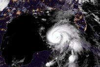 An image from Oct. 9, 2010, shows Hurricane Michael as it moves toward the United States. It is expected to make landfall with a day.
