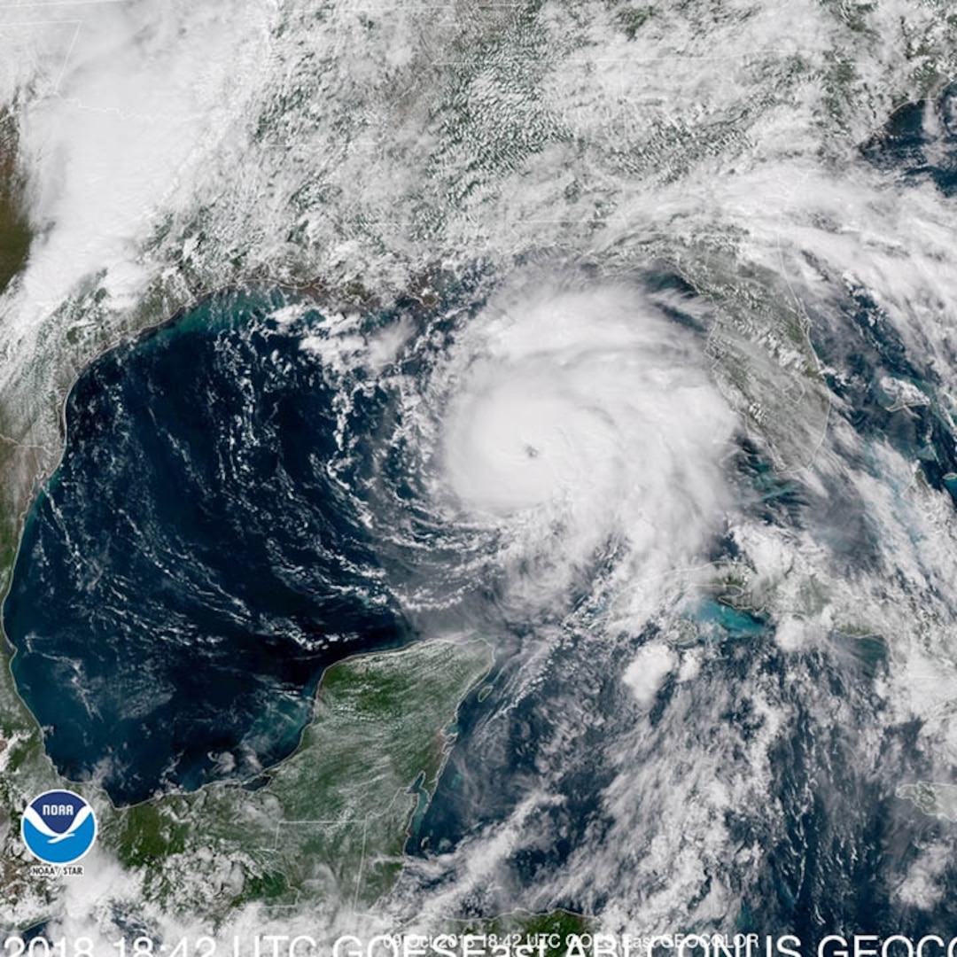 Satellite image of Hurricane Michael, which is expected to make landfall on Oct. 10, 2018.