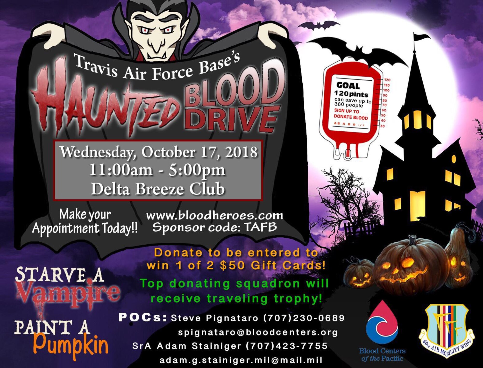 Travis blood drive, courtesy photo
