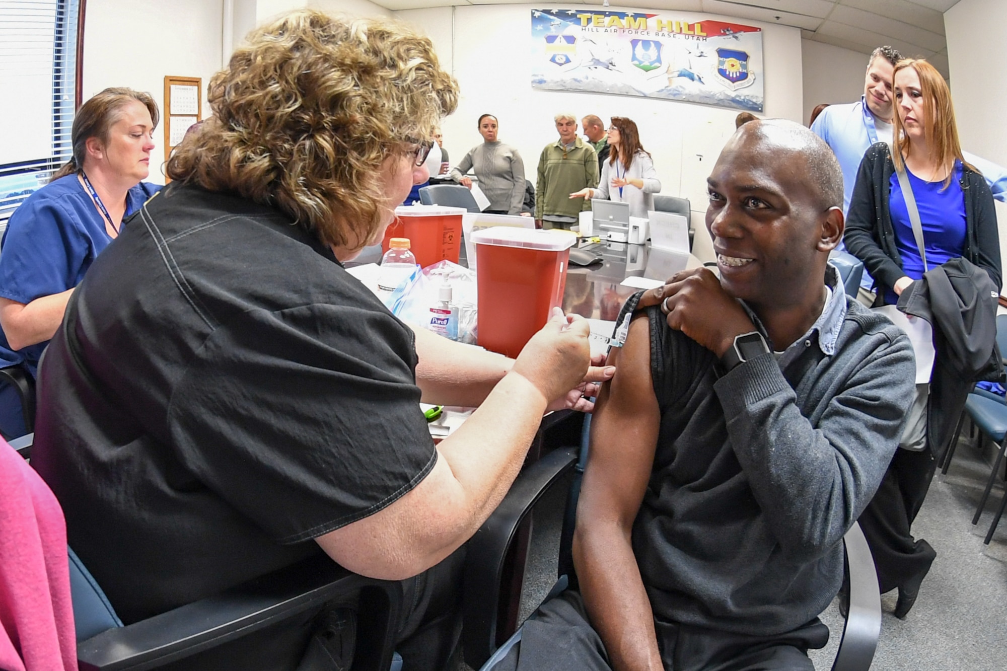 Just grin and bear it! Get your flu shot.