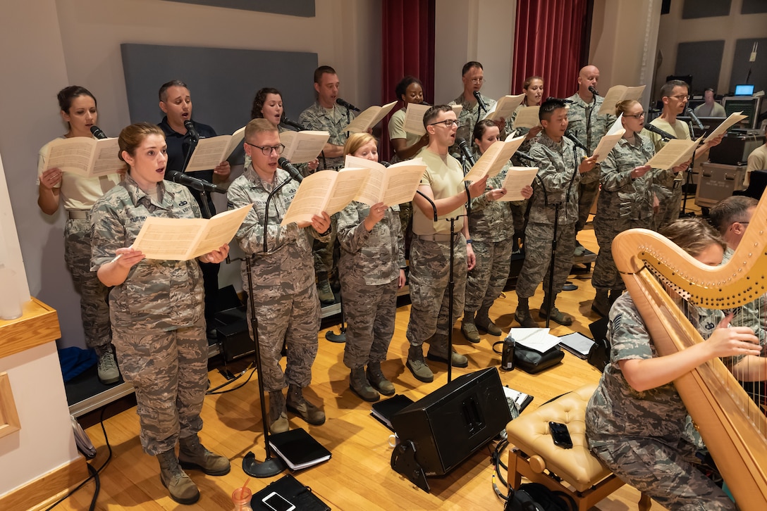 Singing Sergeants prepare for the Fall 2018 National Tour (Photo Credit/Master Sgt. Brandon Cheney/Released)