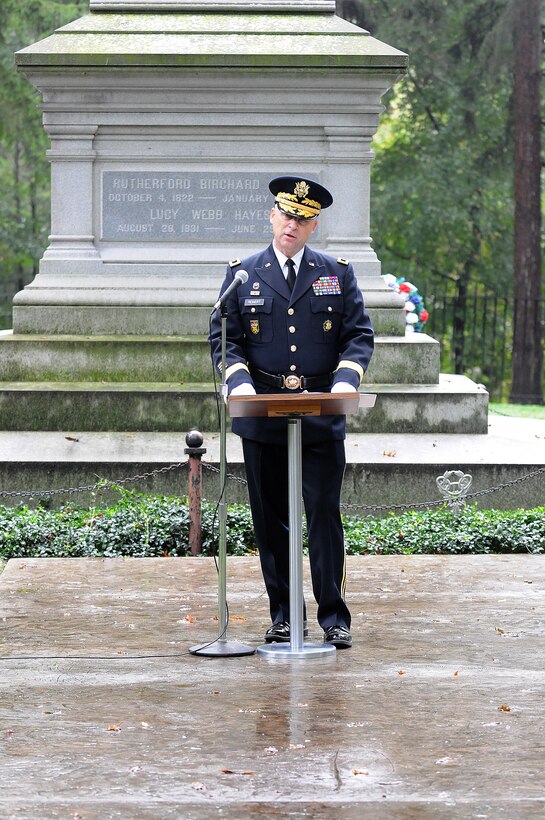 President Hayes Honored During Wreath Laying Ceremony
