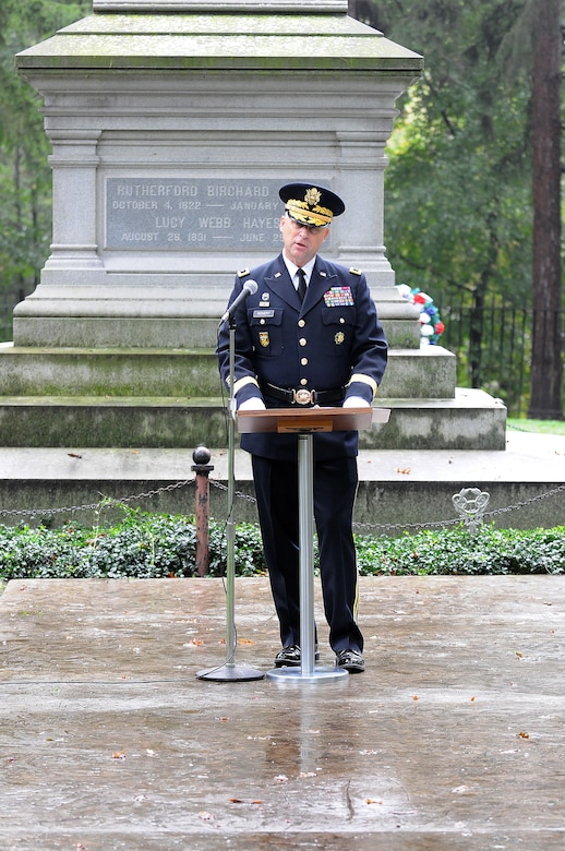 President Hayes Honored During Wreath Laying Ceremony