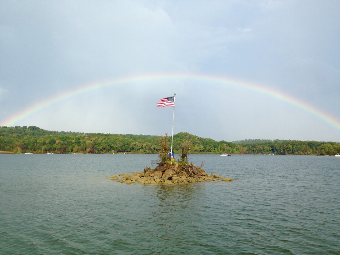 Rainbow over Nolin River Lake