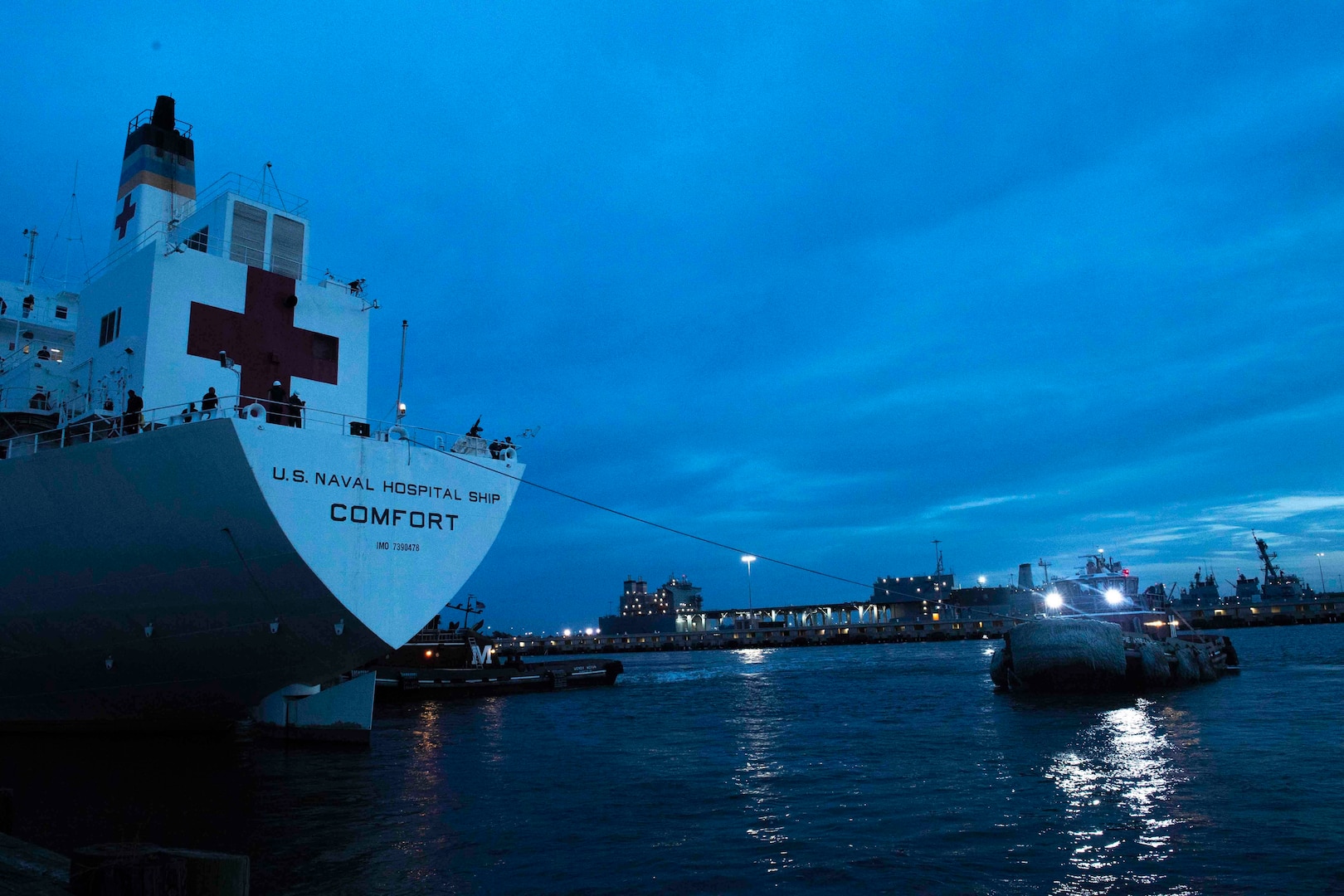 USNS Comfort on 11-week medical support mission to Central and South America as part of U.S. Southern Command’s Enduring Promise initiative, October 10, 2018 (U.S. Navy/Daniel E. Gheesling)
