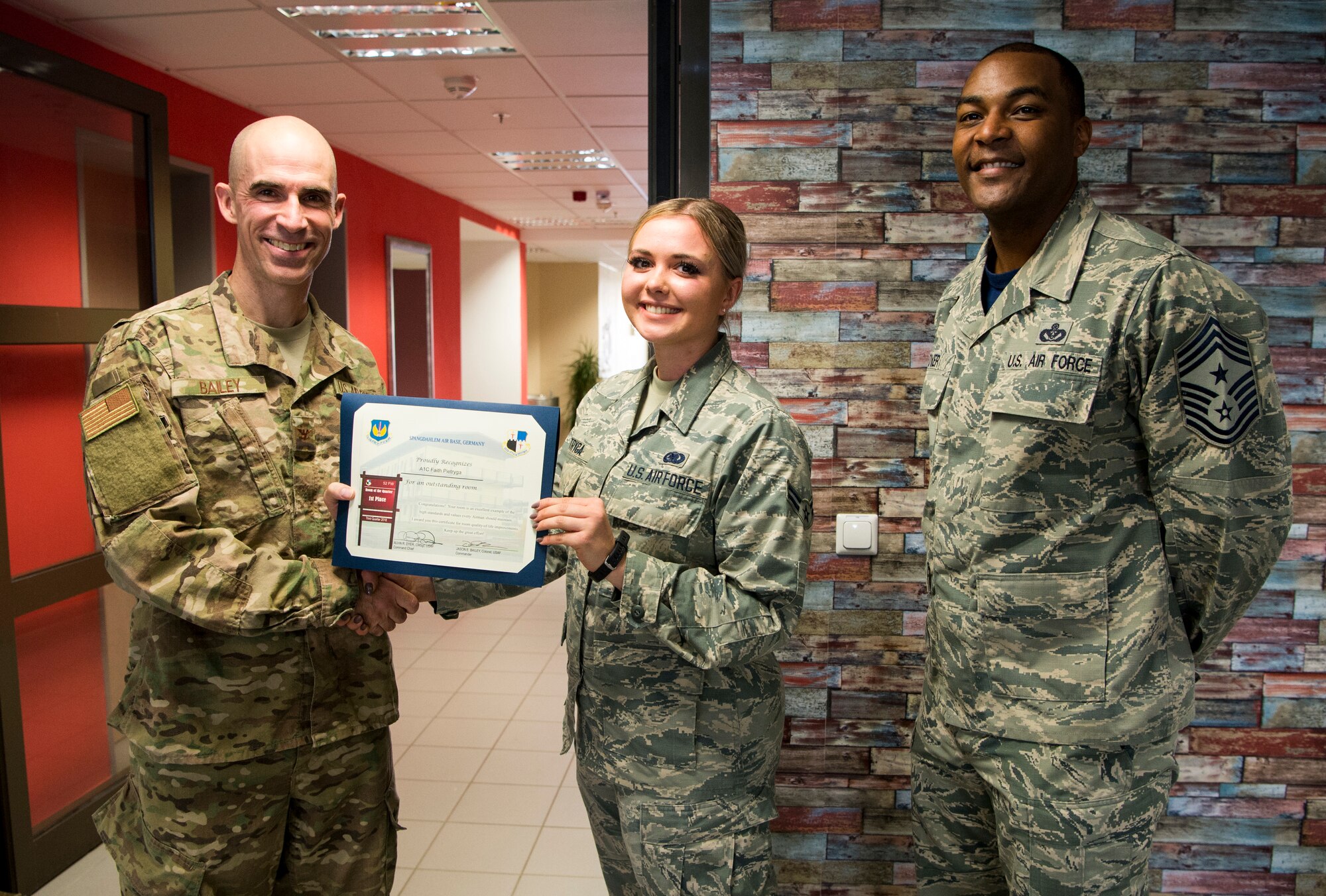 Wing leadership recognizes dorm of the quarter