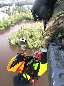 Members of the National Guard conduct search and rescue operations in North Carolina last month following Hurricane Florence. Disaster preparedness and unity of effort will be an Army priority, Army leaders said Oct. 9, 2018 during the annual AUSA meeting. With Hurricane Michael making landfall in Florida, Army leaders said they re-evaluated their response procedures after Hurricane Maria devastated Puerto Rico last year.
