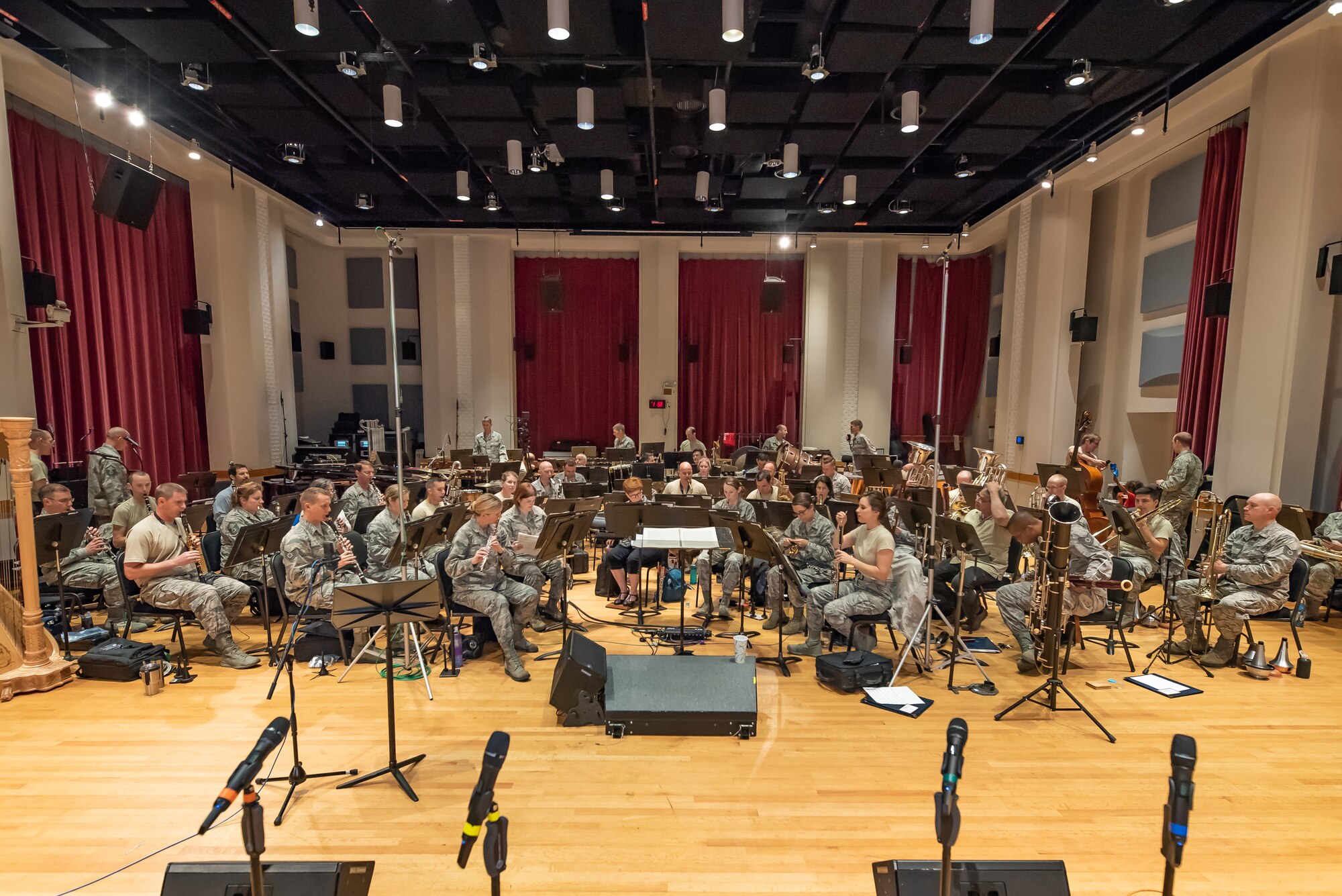 The Concert Band in rehearsal for the 2018 Fall Tour